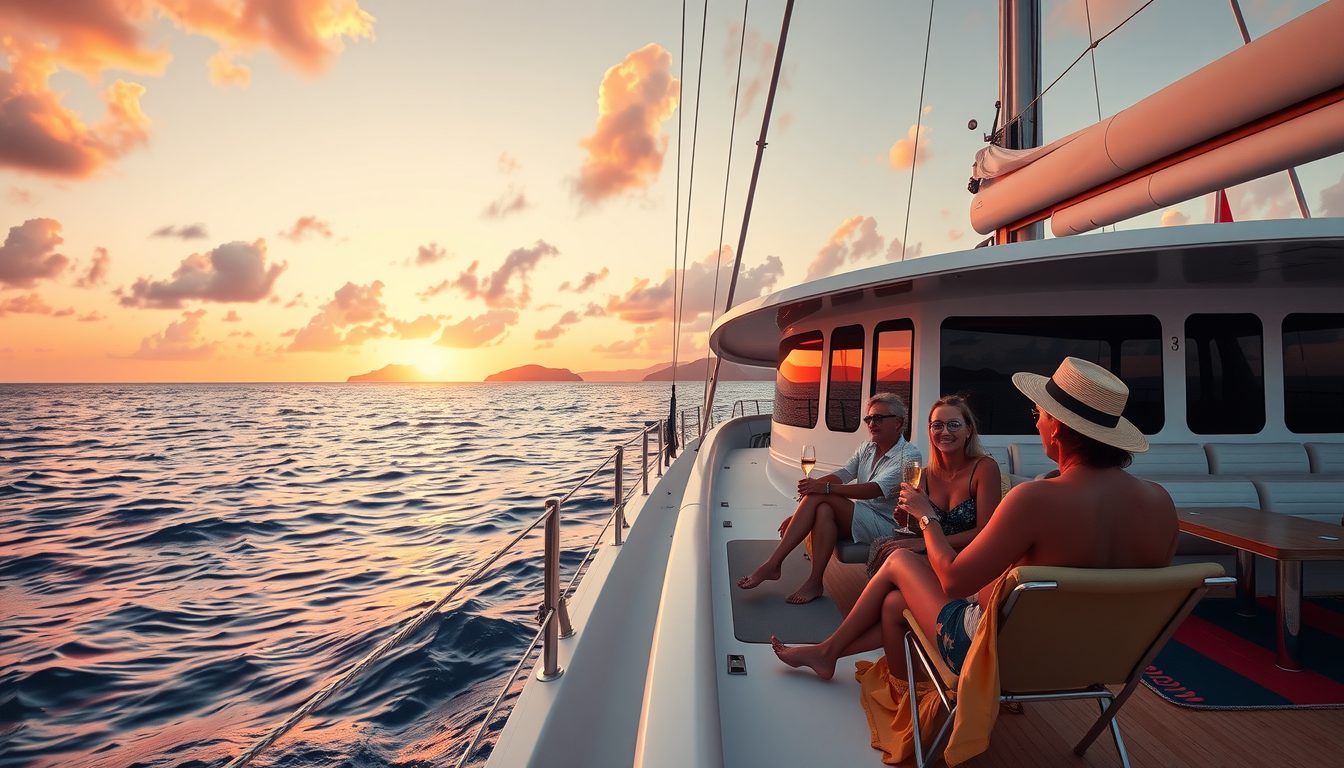 Experience St. Thomas’ Most Romantic Evening on a Champagne Sunset Catamaran from Margaritaville